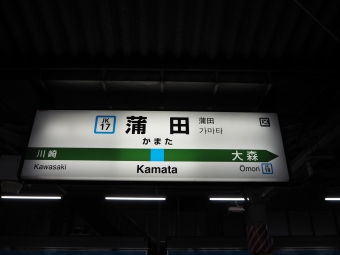蒲田駅から品川駅の乗車記録(乗りつぶし)写真