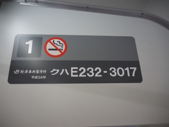 熱海駅から国府津駅の乗車記録(乗りつぶし)写真