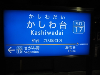 かしわ台駅から大和駅の乗車記録(乗りつぶし)写真