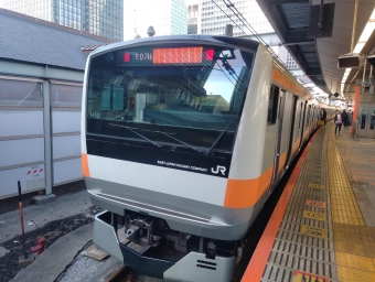 東京駅から吉祥寺駅の乗車記録(乗りつぶし)写真