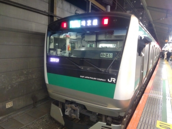 新宿駅から赤羽駅の乗車記録(乗りつぶし)写真