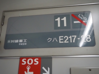 逗子駅から大船駅の乗車記録(乗りつぶし)写真
