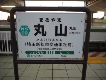 丸山駅から大宮駅の乗車記録(乗りつぶし)写真
