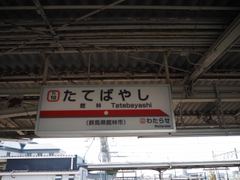 館林駅から葛生駅の乗車記録(乗りつぶし)写真