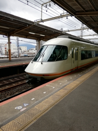 大和八木駅から近鉄名古屋駅の乗車記録(乗りつぶし)写真