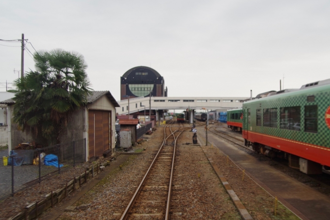 鉄道乗車記録の写真:駅舎・駅施設、様子(3)        「上り前面展望」