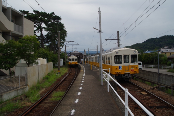 鉄道乗車記録の写真:駅舎・駅施設、様子(1)        「琴電琴平駅ホーム」
