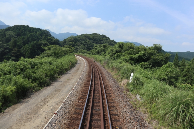 鉄道乗車記録の写真:車窓・風景(3)        「74km 加太越え」