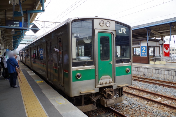 鉄道乗車記録の写真:乗車した列車(外観)(1)          「原ノ町-相馬間の孤立運転期間中」