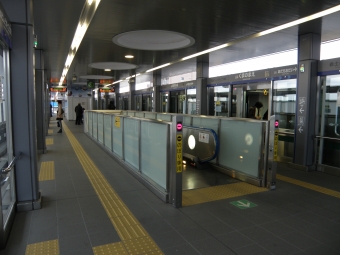 熊野前駅から赤土小学校前駅の乗車記録(乗りつぶし)写真