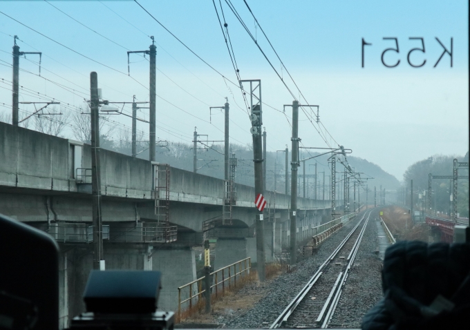 鉄道乗車記録の写真:車窓・風景(1)     「デッドセクション
光直切替」