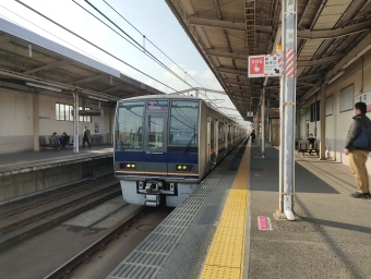 星田駅から松井山手駅の乗車記録(乗りつぶし)写真