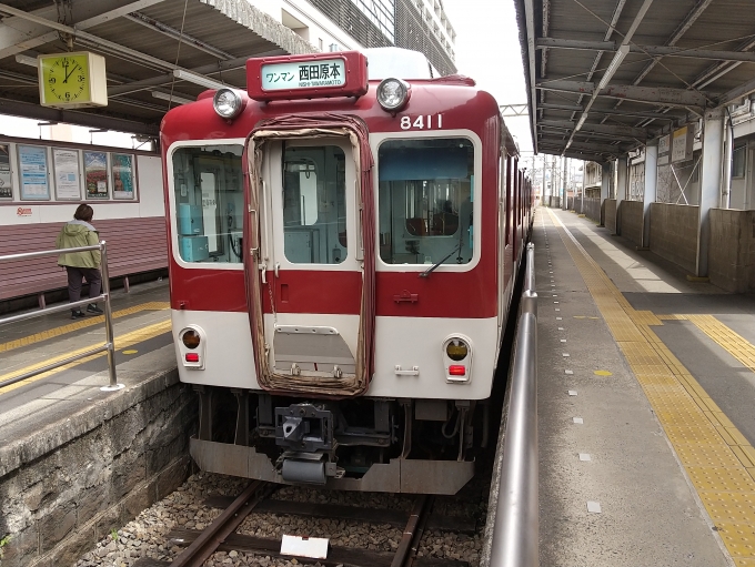 鉄道乗車記録の写真:乗車した列車(外観)(4)        「3連化(冷房改造と省エネ化改造を含む)のときにモ8417からモ8411に改番しました。」