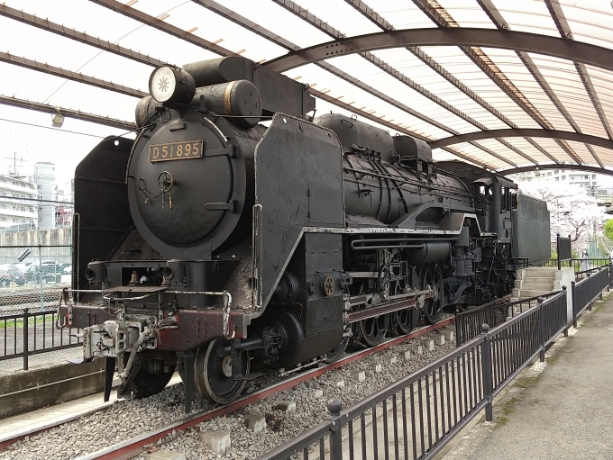 鉄道乗車記録の写真:旅の思い出(7)        「王寺駅の近くの公園で保存されているD51 895号機です。」