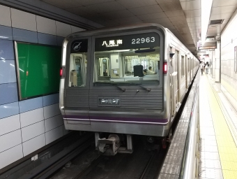 東梅田駅から南森町駅の乗車記録(乗りつぶし)写真