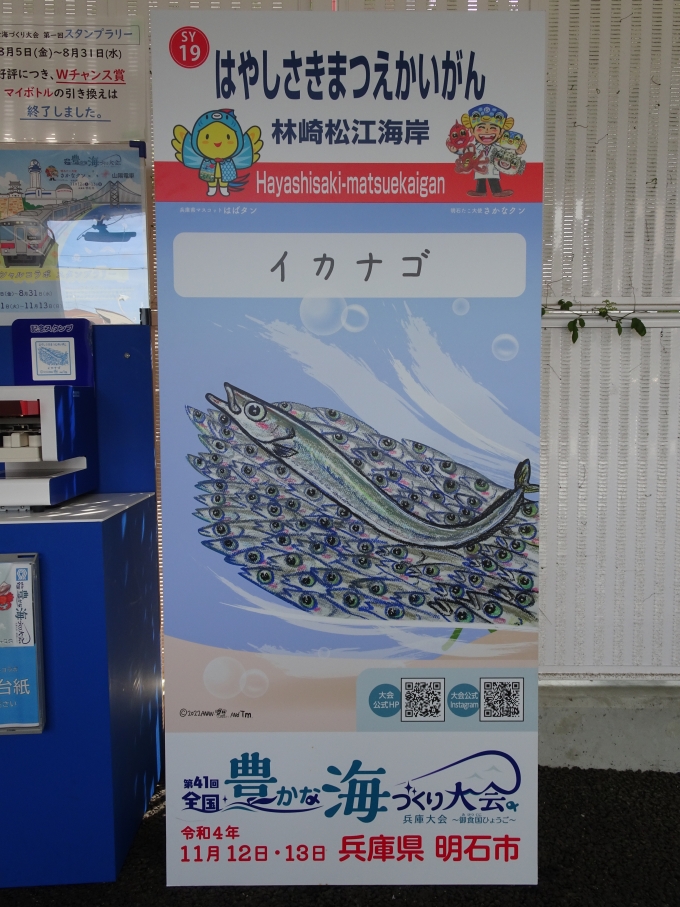 鉄道乗車記録の写真:旅の思い出(3)        「林﨑松江海岸駅のフォトスポットです。」