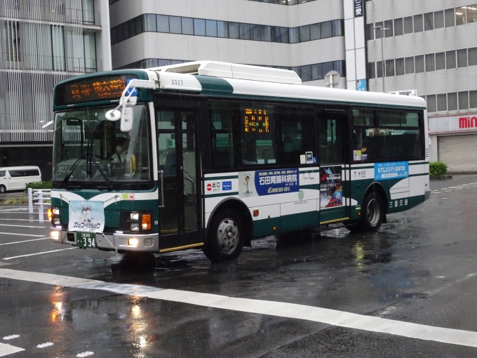 鉄道乗車記録の写真:旅の思い出(1)        「JR四日市駅からあすなろう四日市駅まで乗車した三重交通バスです。(バス停の名前は近鉄四日市駅前です。)」