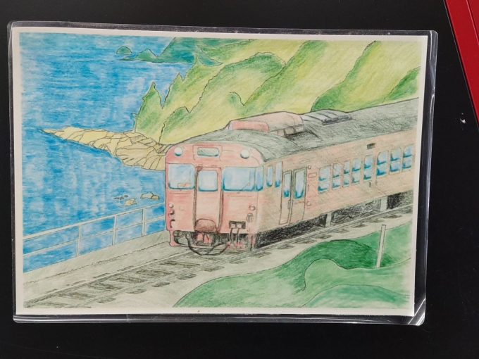 鉄道乗車記録の写真:旅の思い出(3)        「餘部駅付近とキハ40系のイラストです。」