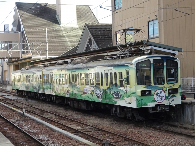 鉄道乗車記録の写真:乗車した列車(外観)(1)          「近江十景トレインです。」