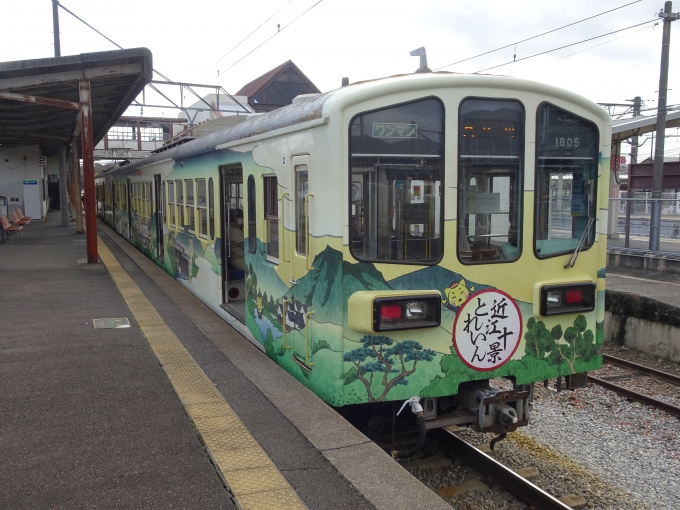 鉄道乗車記録の写真:乗車した列車(外観)(16)        「貴生川に着きました。これから信楽高原鐵道に乗り換えです。」