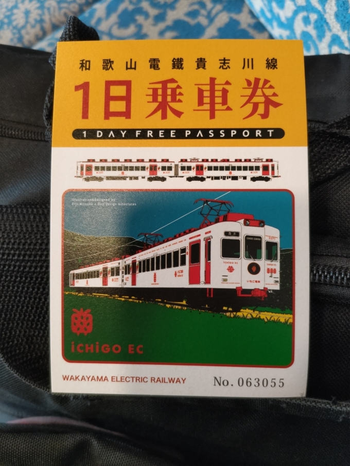 鉄道乗車記録の写真:きっぷ(2)        「和歌山電鐵の一日乗車券の表面です。」