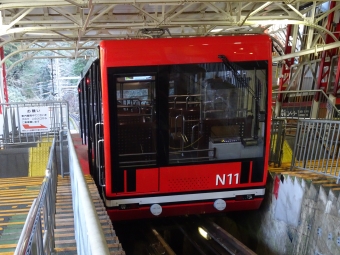 高野山駅から極楽橋駅の乗車記録(乗りつぶし)写真
