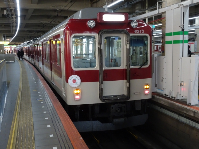 鉄道乗車記録の写真:列車・車両の様子(未乗車)(2)        「あすかいちご列車deマルシェin大阪阿倍野橋の会場になっている、6213F(U13)です。(昨年と同じ編成です。)」