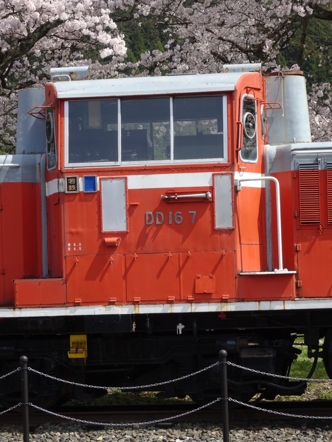 鉄道乗車記録の写真:列車・車両の様子(未乗車)(11)        「DD16の運転台周りです。区名札は若桜鉄道の｢若鉄｣になっています。」
