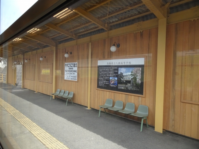 鉄道乗車記録の写真:駅舎・駅施設、様子(10)        「先の徳丸駅共々若桜鉄道になってから開業した駅です。」