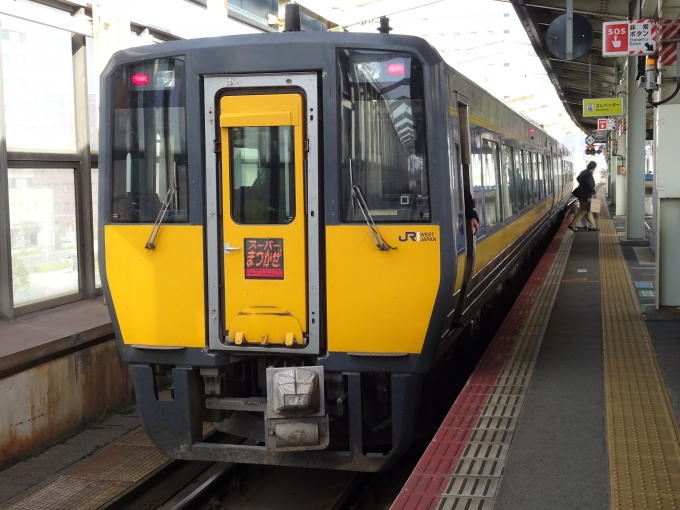 鉄道乗車記録の写真:列車・車両の様子(未乗車)(21)        「益田からの特急｢スーパーまつかぜ｣です。」