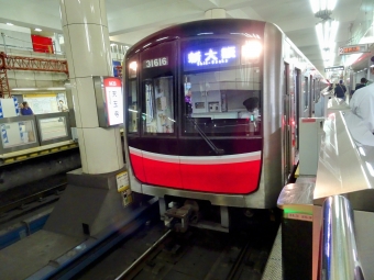 天王寺駅から梅田駅:鉄道乗車記録の写真