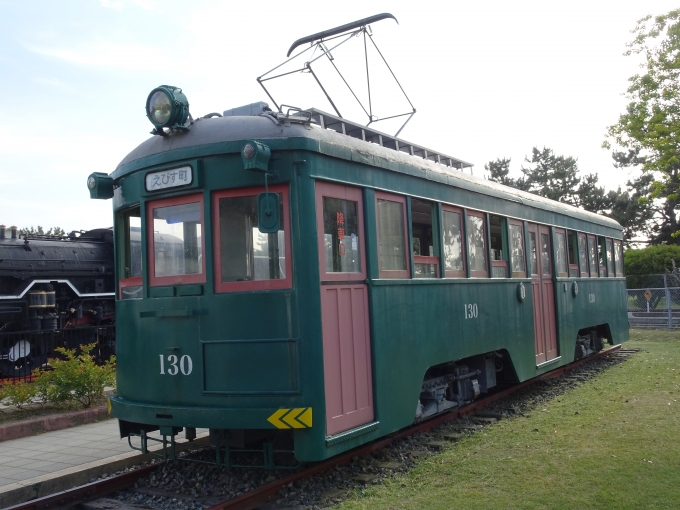 鉄道乗車記録の写真:列車・車両の様子(未乗車)(13)        「阪堺電車モ121形130号車の反対側です。行き先表示は｢えびす町｣になっています。」