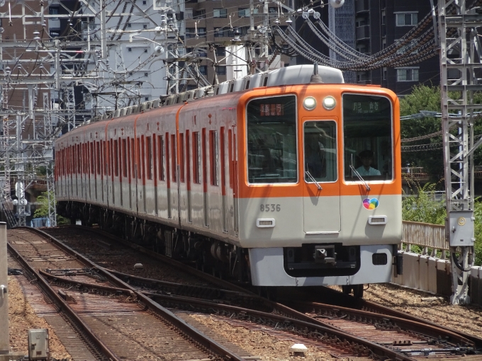 鉄道乗車記録の写真:列車・車両の様子(未乗車)(2)        「神戸側2両は、震災復旧車の編成です。」