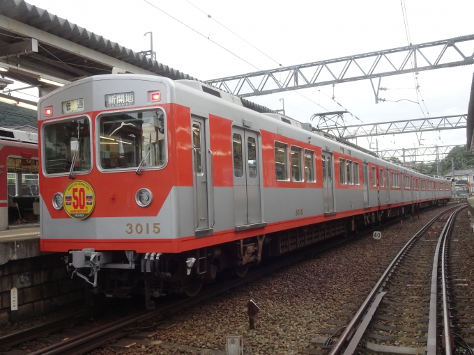 鉄道乗車記録の写真:列車・車両の様子(未乗車)(4)        「3000系復刻塗装編成の三田側です。」