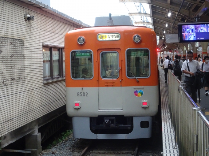 鉄道乗車記録の写真:乗車した列車(外観)(2)        「一世代前の阪神電車顔を姫路で見ることが叶いました。因みにこの編成の両先頭車は、震災復旧車です。」