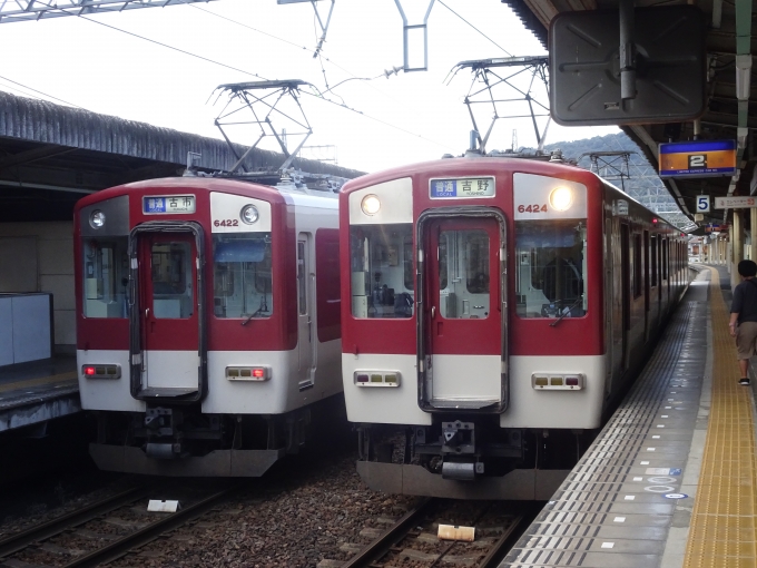 鉄道乗車記録の写真:列車・車両の様子(未乗車)(8)        「吉野線へは、2両編成のワンマン列車に乗り換えです。」