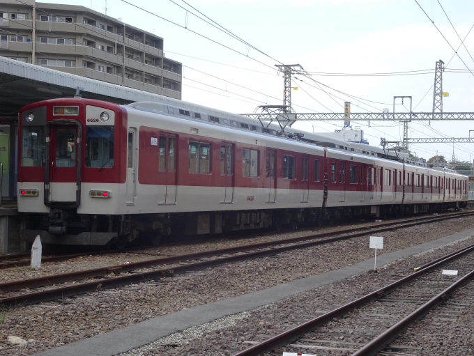 鉄道乗車記録の写真:乗車した列車(外観)(9)        「乗車した編成が1号線の横に着きました。(行先表示は｢急行 大阪阿部野橋｣)」