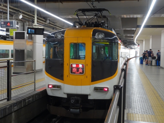 鉄道乗車記録の写真:列車・車両の様子(未乗車)(10)        「サニーカーの奈良行き特急です。」