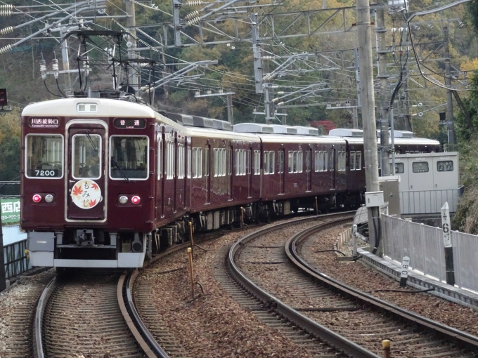 鉄道乗車記録の写真:乗車した列車(外観)(2)        「一の鳥居駅に着きました。」