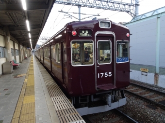 多田駅から鶯の森駅の乗車記録(乗りつぶし)写真