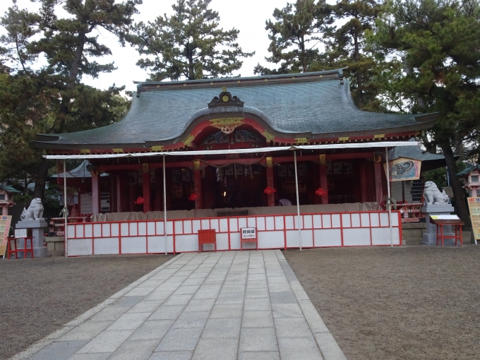 鉄道乗車記録の写真:旅の思い出(7)        「別の日に撮った、長田神社の本殿です。」