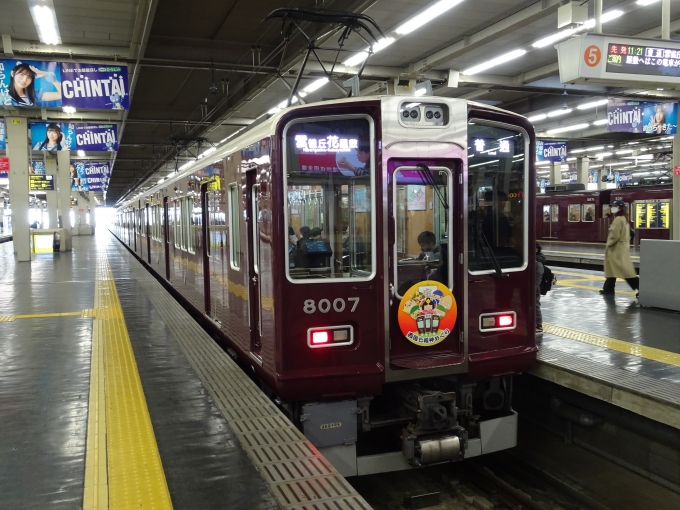 鉄道乗車記録の写真:列車・車両の様子(未乗車)(3)        「更新された、宝塚線の8000系です。」