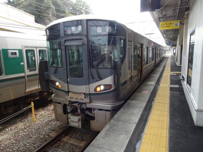 鉄道乗車記録の写真:乗車した列車(外観)(4)        「紀伊田辺に着きました。次の白浜方面行き列車まで一時間ほどあるので、駅前をぶらぶらして来ます。」