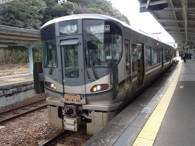 鉄道乗車記録の写真:乗車した列車(外観)(11)        「これで紀伊田辺を経て御坊に向かいます。」