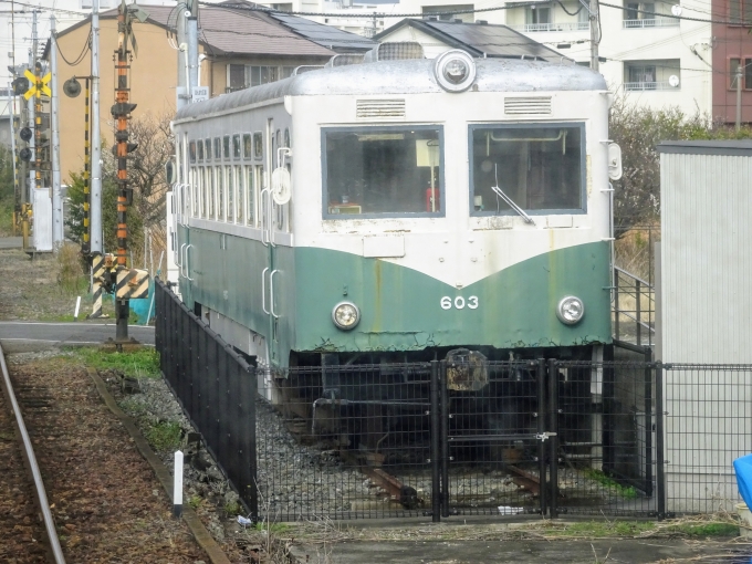 鉄道乗車記録の写真:列車・車両の様子(未乗車)(4)        「紀伊御坊駅で保存されている、キハ603です。」