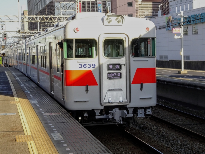 鉄道乗車記録の写真:乗車した列車(外観)(4)        「山陽明石駅でコンプリート賞を受け取りに､行きます。」