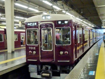 大阪梅田駅から六甲駅の乗車記録(乗りつぶし)写真