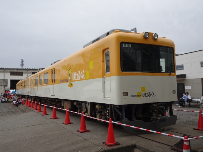 鉄道乗車記録の写真:列車・車両の様子(未乗車)(8)        「｢はかるくん｣の牽引車､モワ24です。(事業用車両ですが、近鉄では｢モヤ｣ではなく｢モワ｣になります。)」