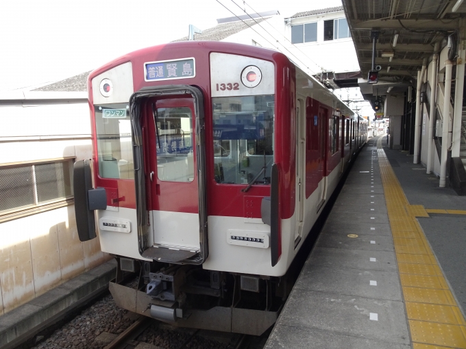 鉄道乗車記録の写真:乗車した列車(外観)(3)        「松阪に着きました。」