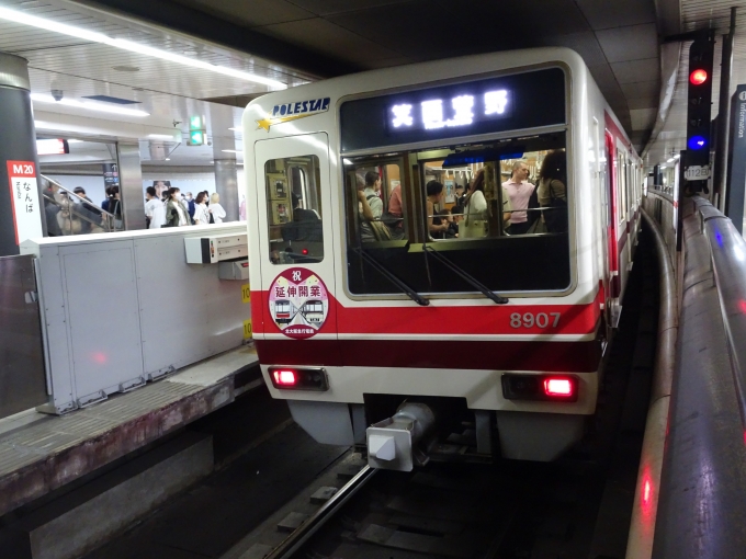 鉄道乗車記録の写真:列車・車両の様子(未乗車)(2)        「北大阪急行の8000系です。」